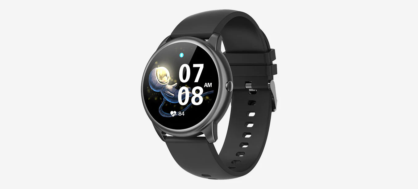 Zest Fit Fitness and Health Tracker Smartwatch (Black) - Pauze